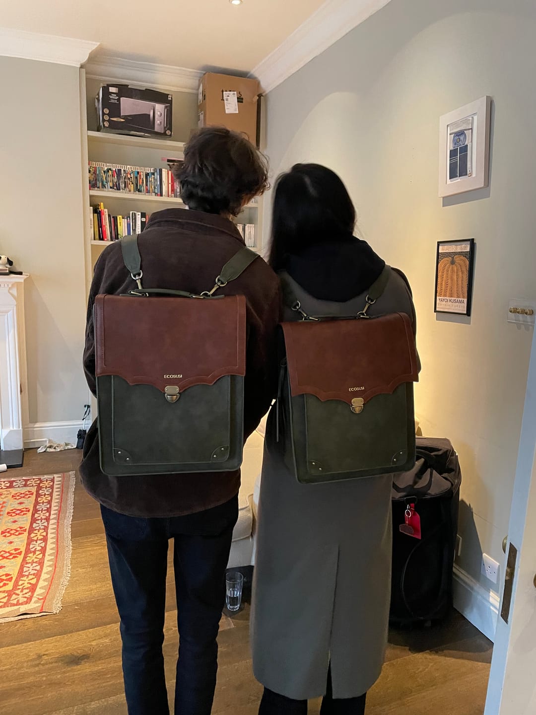 Customer photo review of Aria Vintage Backpack for 15.6 Inches