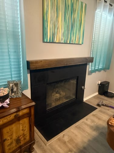 Customer photo review of Contemporary Mantels