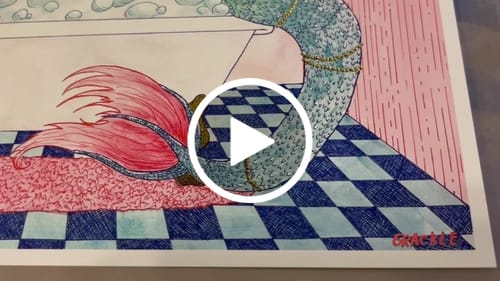 Customer video review of 9x12 Giclee Fine Art Prints