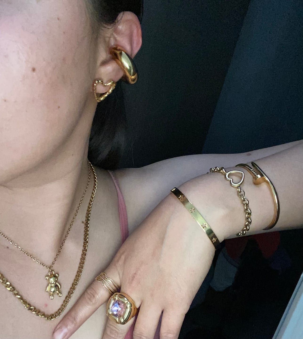 Customer photo review of Chunky Ear Cuff
