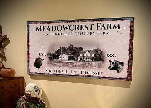 Customer photo review of Custom Farmhouse Sign II