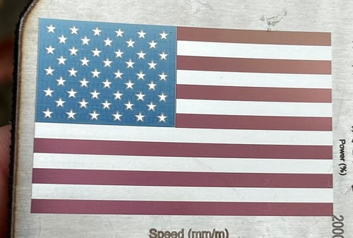 Customer photo review of Cloudray MP-60 LiteMarker Pro 60W Fiber Laser Marking Engraver with 7.9” X 7.9” Scan Area & D80 Rotary