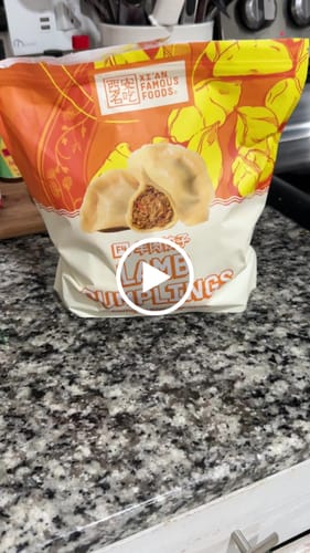 Customer video review of Frozen [F8] Pork & Cabbage Dumplings w/ Spicy & Sour Sauces (30 Pieces/5 Servings)