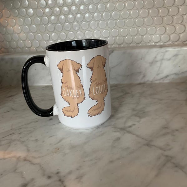 Customer photo review of Personalized Golden Retriever Mug