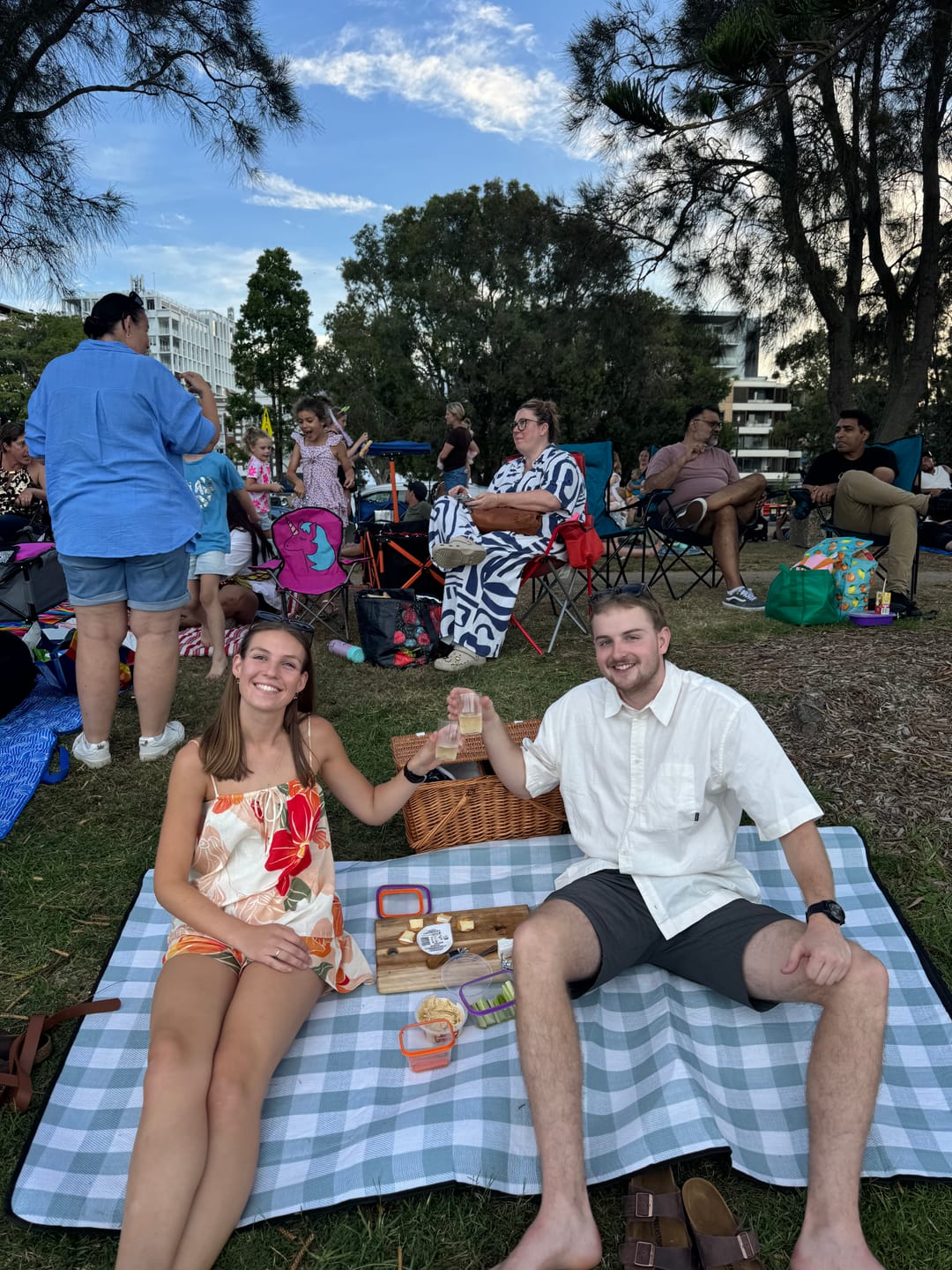 Customer photo review of Large Outdoor Waterproof Picnic Camping Blanket Multi Colours 200*200CM