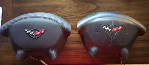 Customer photo review of 1997-2004 Chevrolet Corvette C5 Custom Airbag Cover Replacement for Steering Wheel