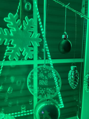 Customer photo review of Weihnachtsdeko mit Schneeflocken