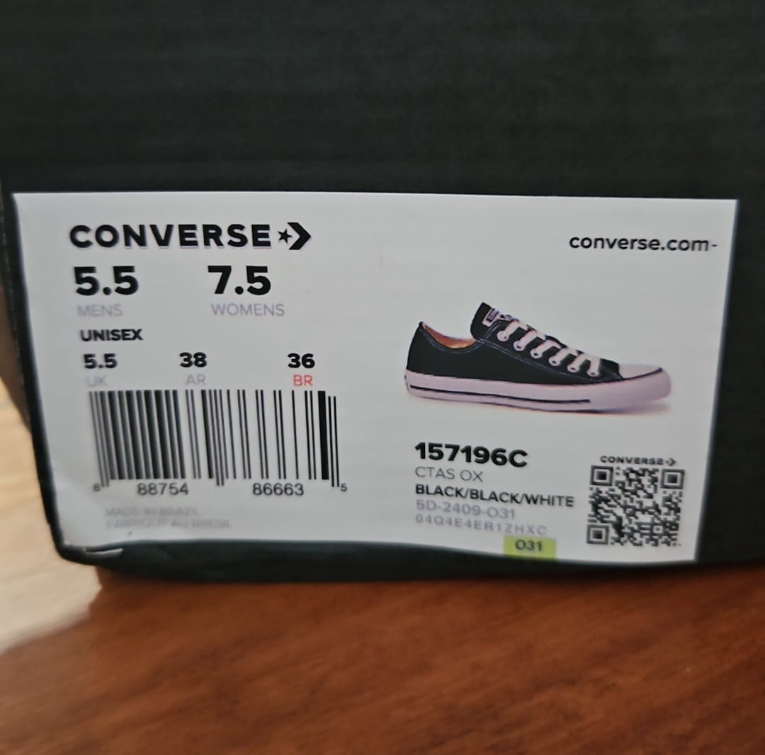 Customer photo review of Zapatillas Converse Chuck Taylor Core Negro