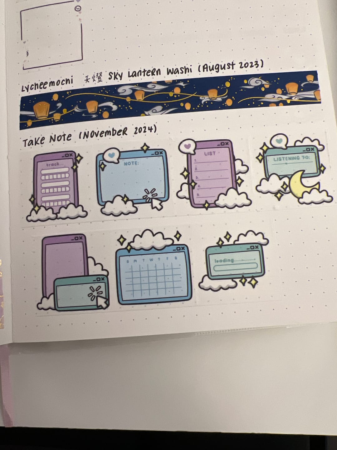 Customer photo review of Positivity Pop-Ups Washi Tapes (Set of 2)