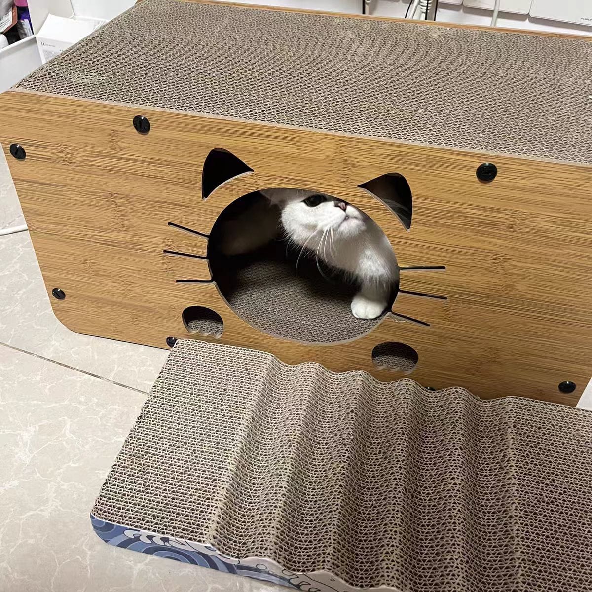 Customer photo review of Niche pour chat Odyssée Féline