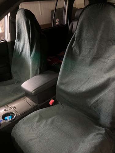 Customer photo review of Car Seat Towel CHARCOAL GREY