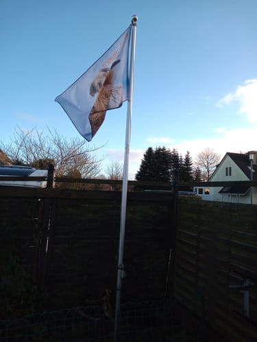 Customer photo review of Fahne inkl. Druck