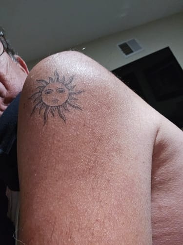 Customer photo review of Sun Tattoo