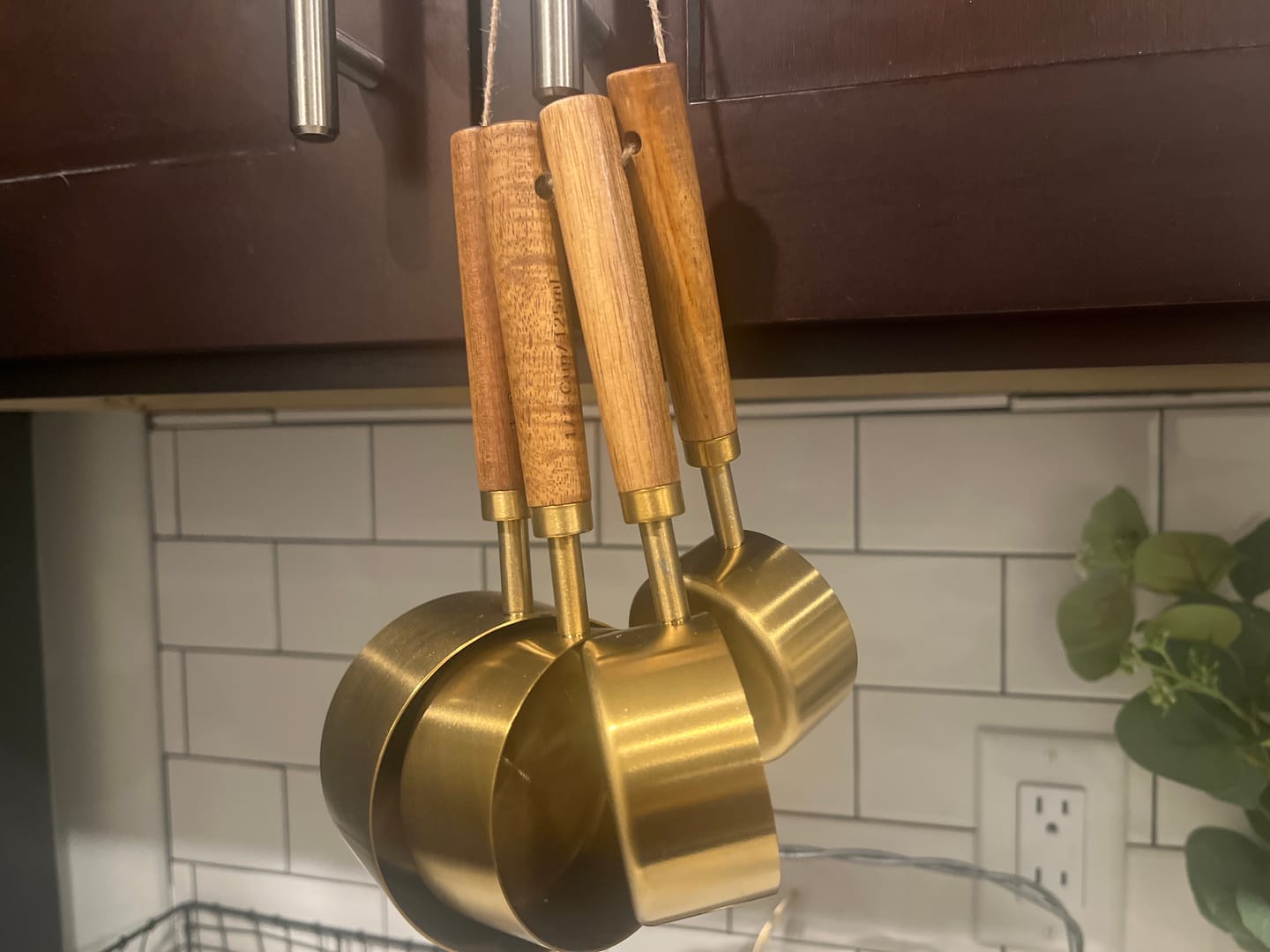 Customer photo review of Wooden Measuring Cups and Spoons