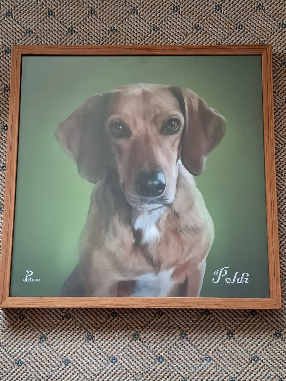 Customer photo review of Handgemaltes Haustierportrait auf Premium Leinwand im Realistischen Stil