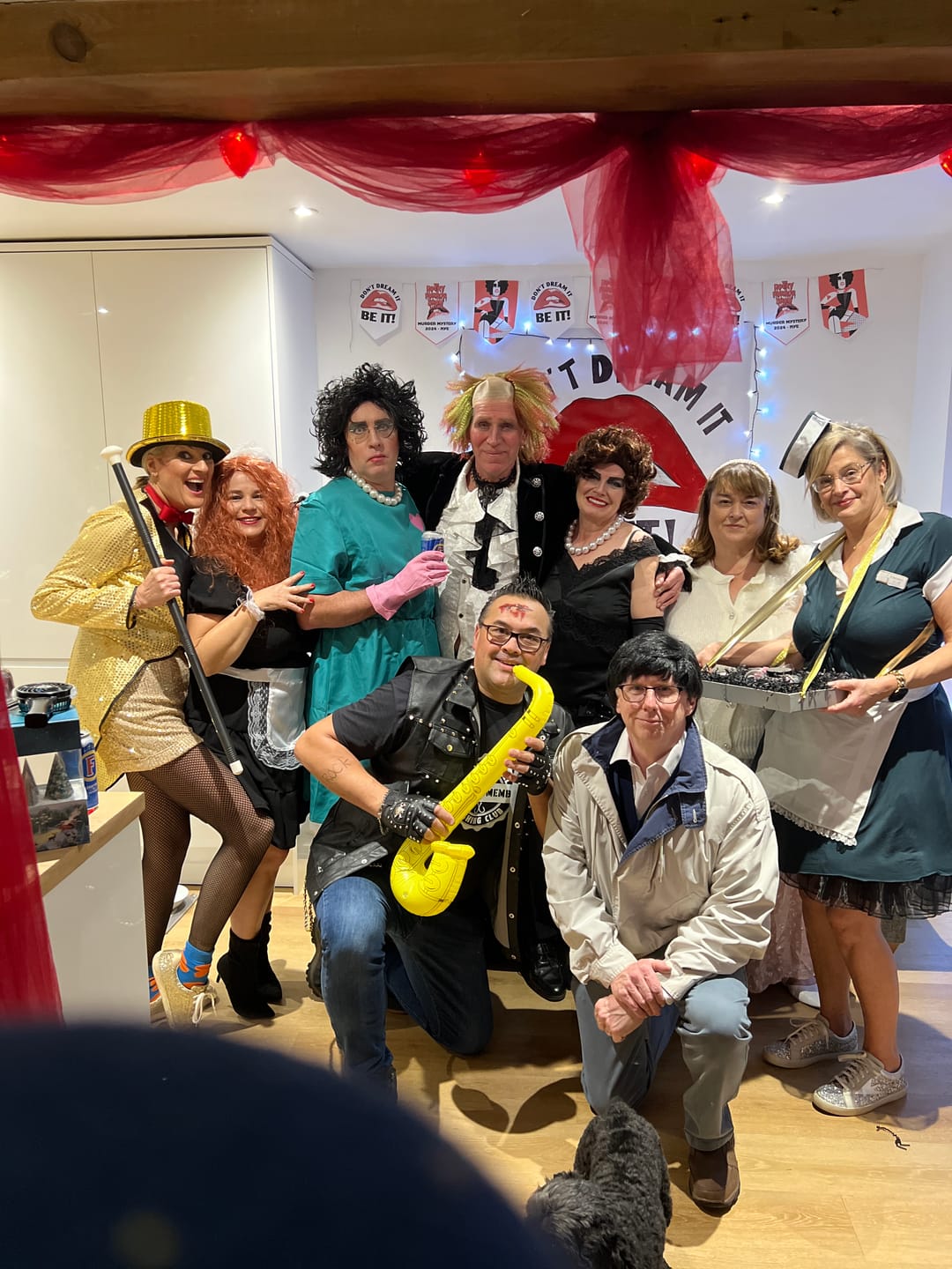 Customer photo review of Rocky Horror Halloween Murder Mystery Game Kit