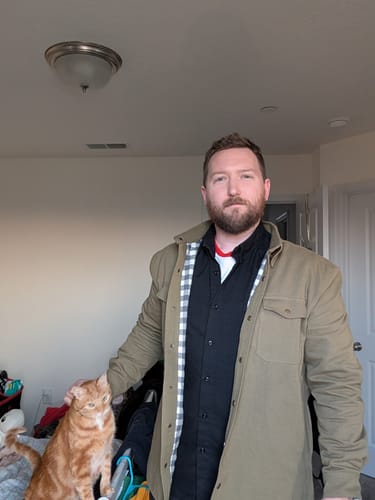 Customer photo review of Heavy-Duty Shirt Jacket "Olive" – RSVLTS Reserve