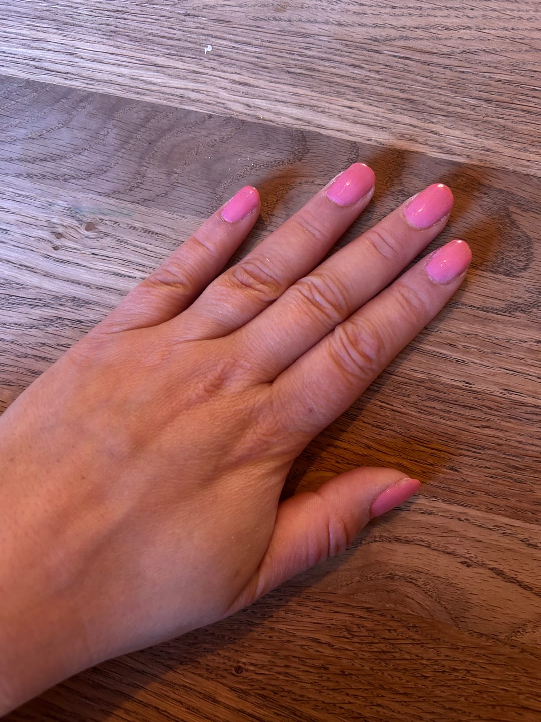 Customer photo review of Ruby Red Dipping Powder