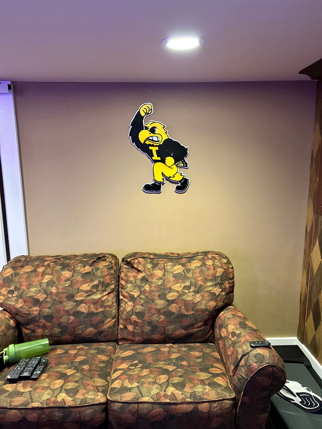 Customer photo review of Iowa Mascot HERKY 3D Metal Wall Art