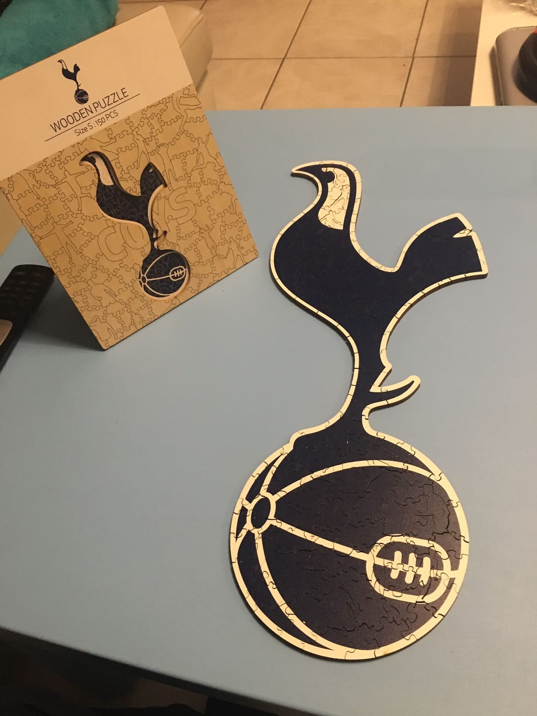 Customer photo review of Tottenham Hotspur FC® Logo - Wooden Puzzle