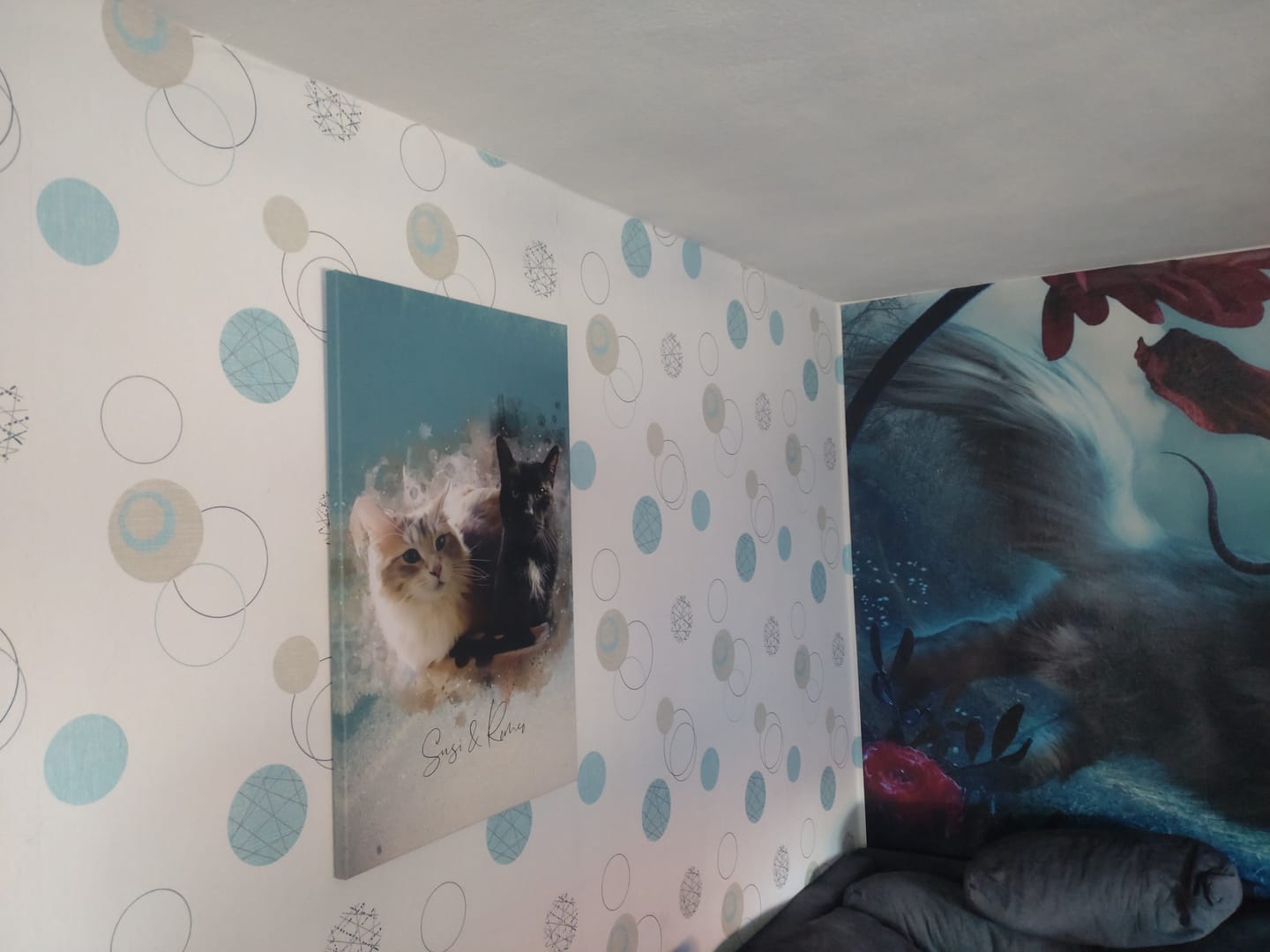 Customer photo review of Deine Katze als Aquarell Tierportrait | Geschenk für Katzenliebhaber