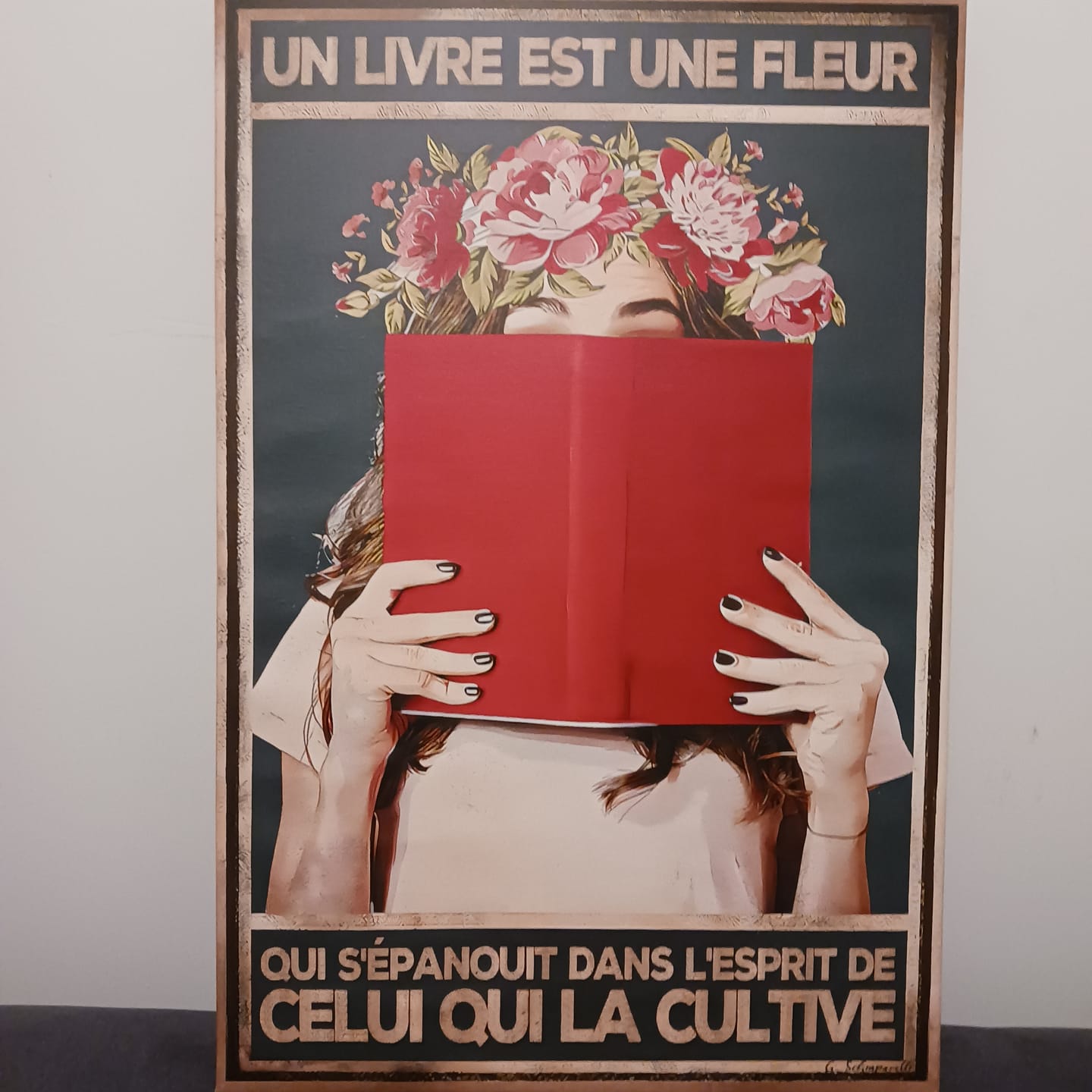 Customer photo review of Un livre est une fleur qui s'épanouit dans l'esprit de celui qui la cultive