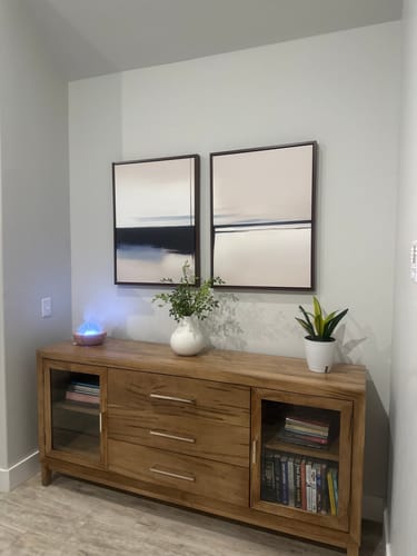 Customer photo review of Blurred Reflections Set of 2