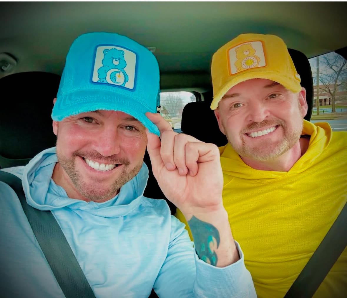 Customer photo review of OVERLORD X Care Bears:  Funshine Bear Trucker Cap