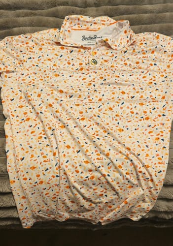 Customer photo review of Terrazzo Goldfish Polo White
