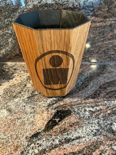 Customer photo review of Whiskey Grail (CUSTOM ENGRAVING)