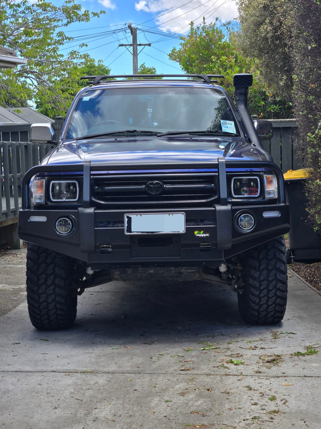 Customer photo review of 5X7" LED Colour Chasing Headlights