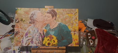 Customer photo review of Custom Paint by Numbers Kit for Personalized Artwork