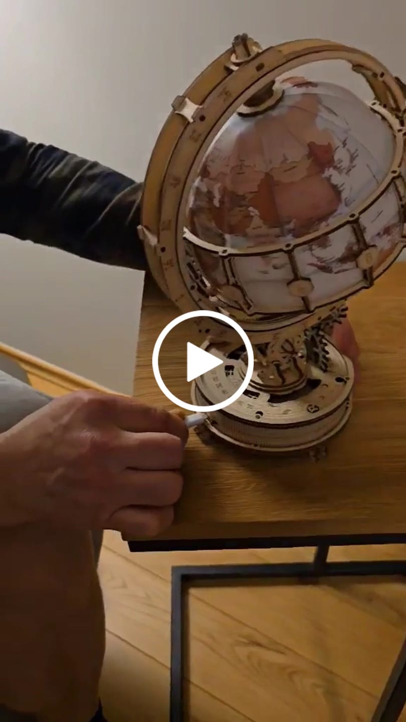 Customer video review of Švytintis gaublys: 3D medinė dėlionė – tikras naktinis šviestuvas ir malonumas mechanikos entuziastams