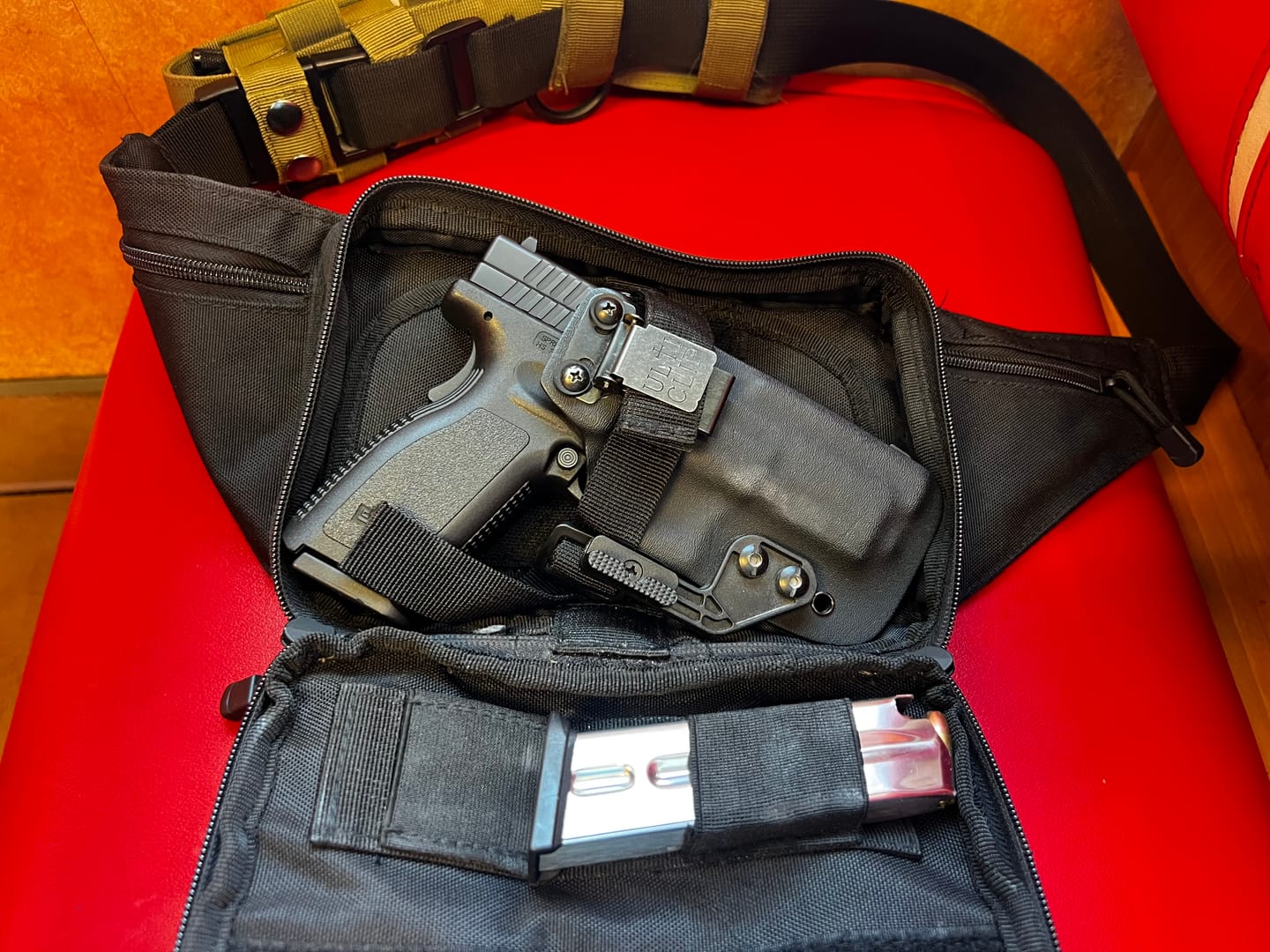 Customer photo review of Breakout 2.0 IWB Holster | Rapid Access, Complete Concealment, and All-Day Comfort