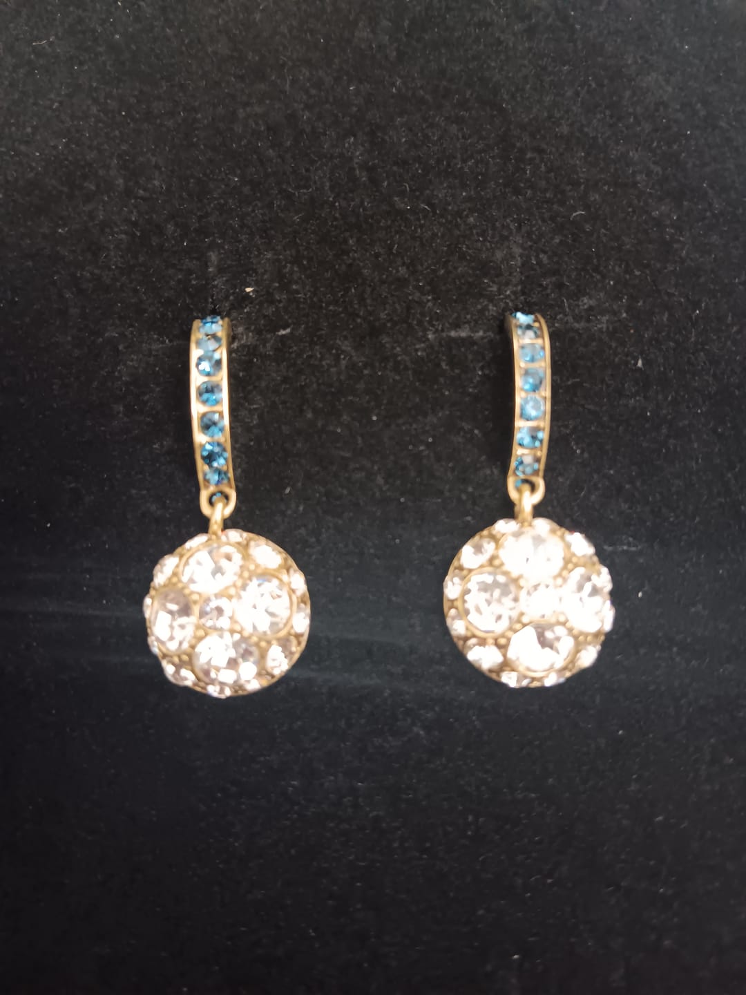 Customer photo review of Heidi Daus®"Classic Cuties" Crystal Drop Earrings