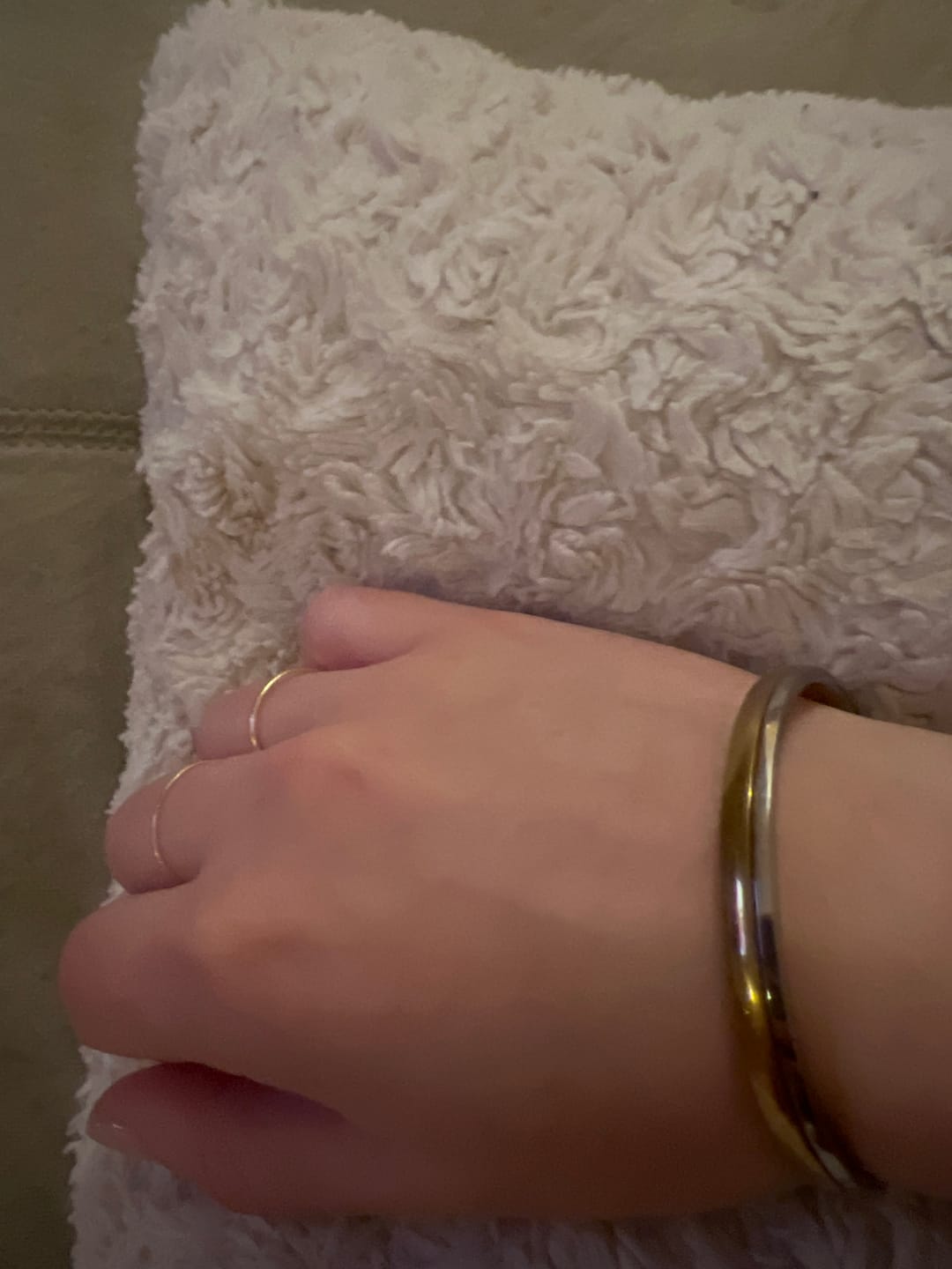 Customer photo review of Two Toned Everyday Bangle