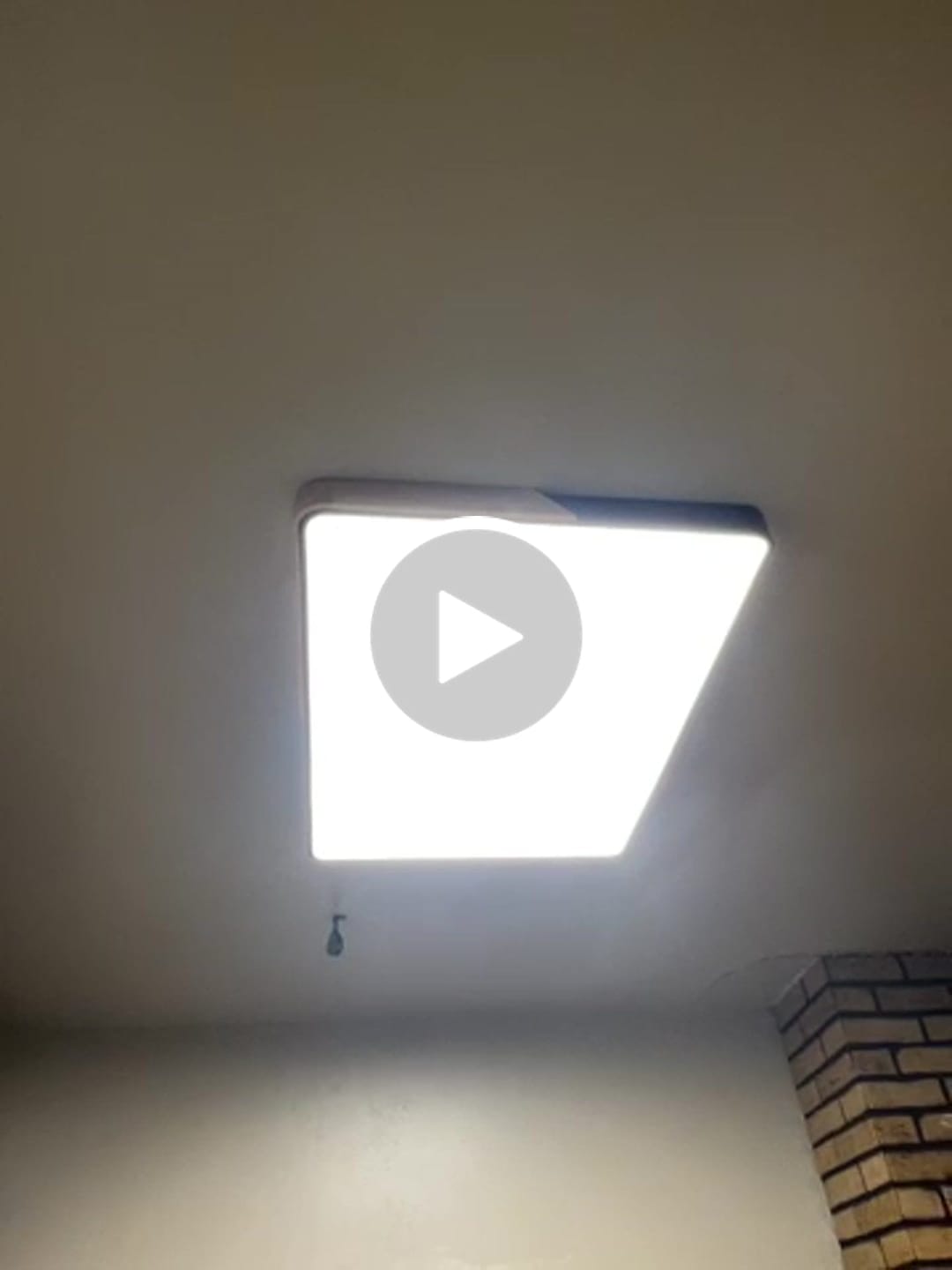 Customer video review of Rectangle LED Flush Mount Light