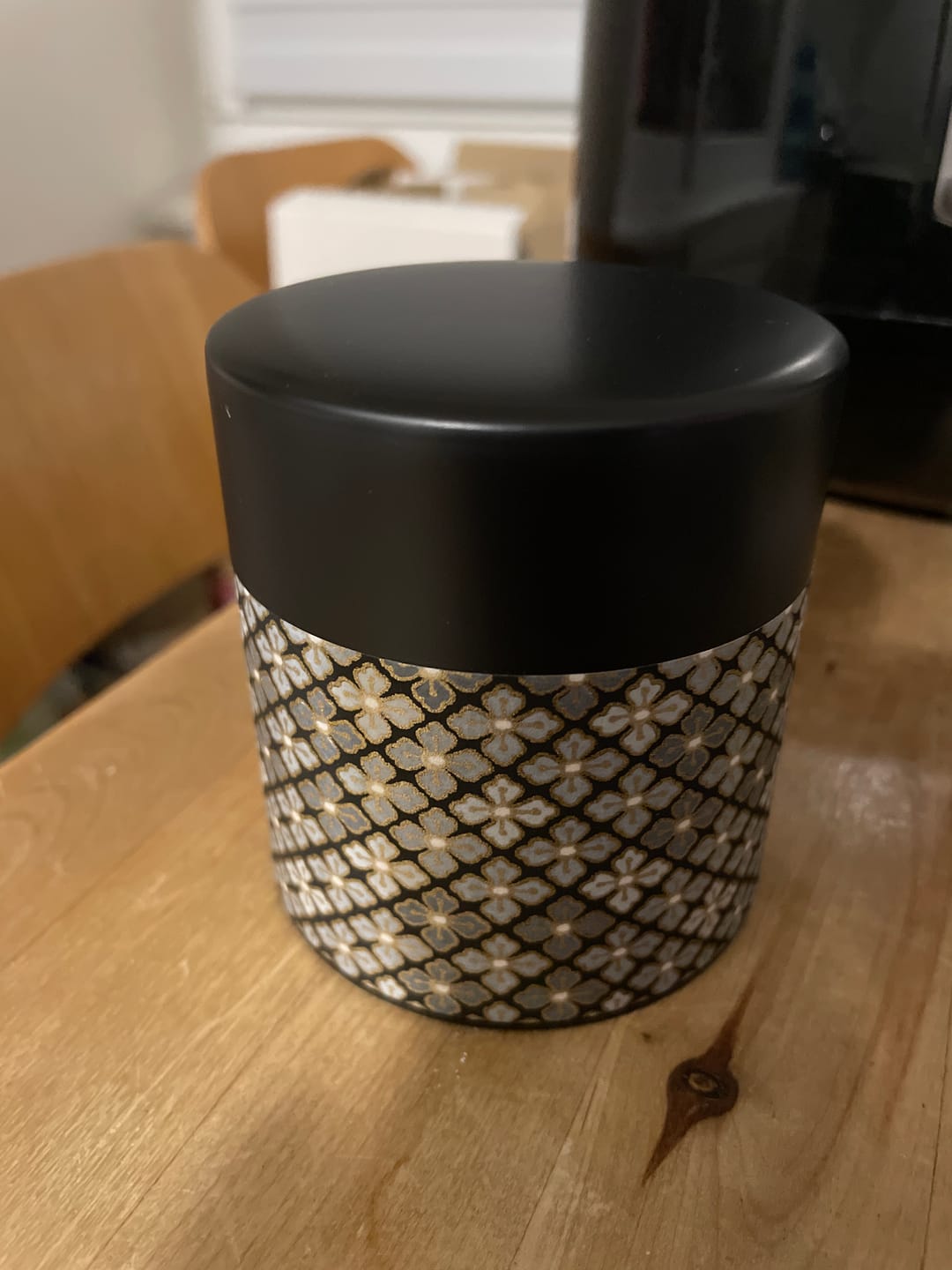 Customer photo review of Japanische Teedose - Kuro Hanabishi