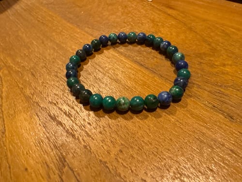Customer photo review of Bracelet Azurite-Malachite "Libération"