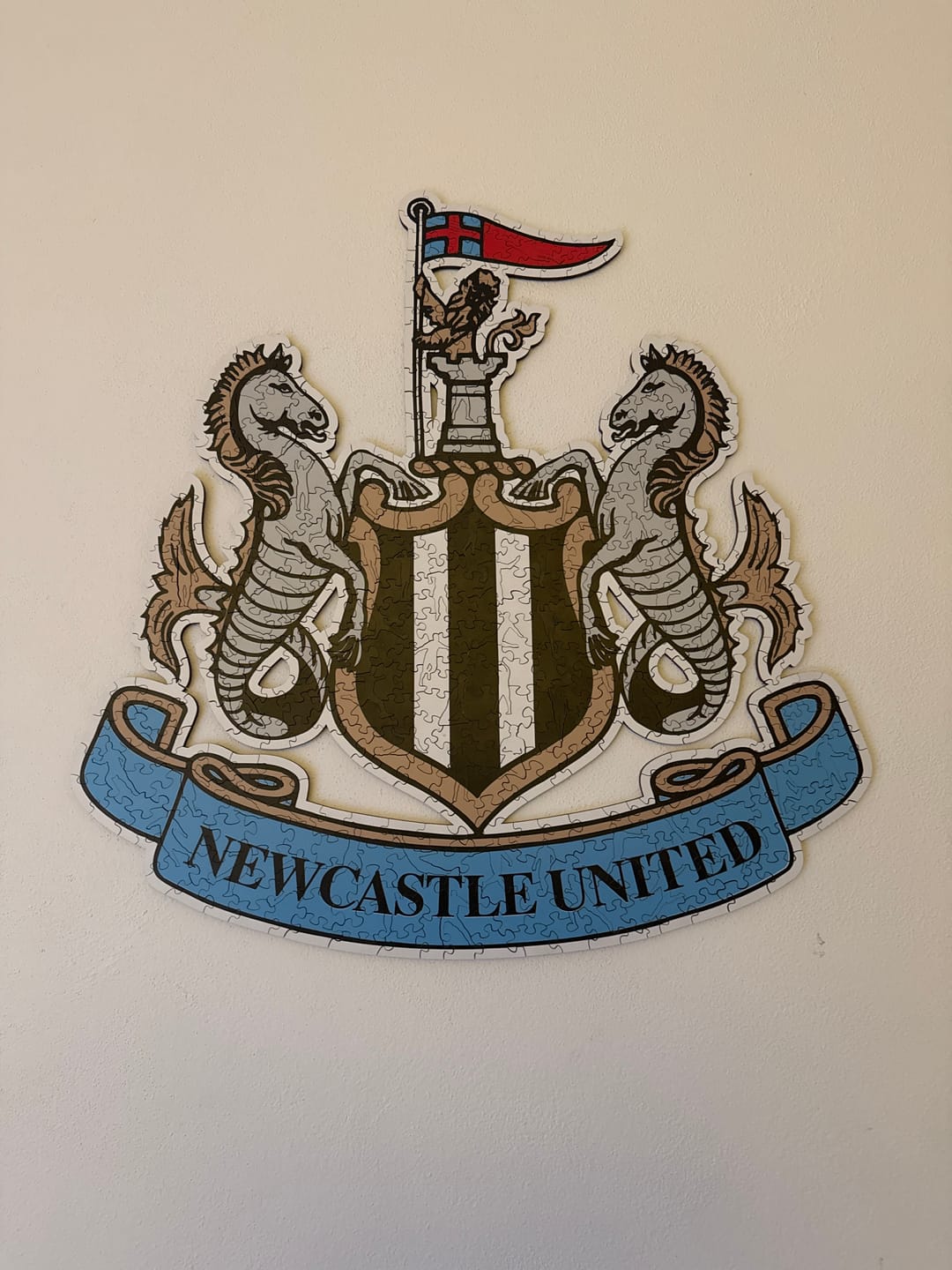 Customer photo review of Newcastle United FC® Logo - Wooden Puzzle