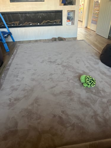 Customer photo review of Coffee Light Brown Baby Play Mat