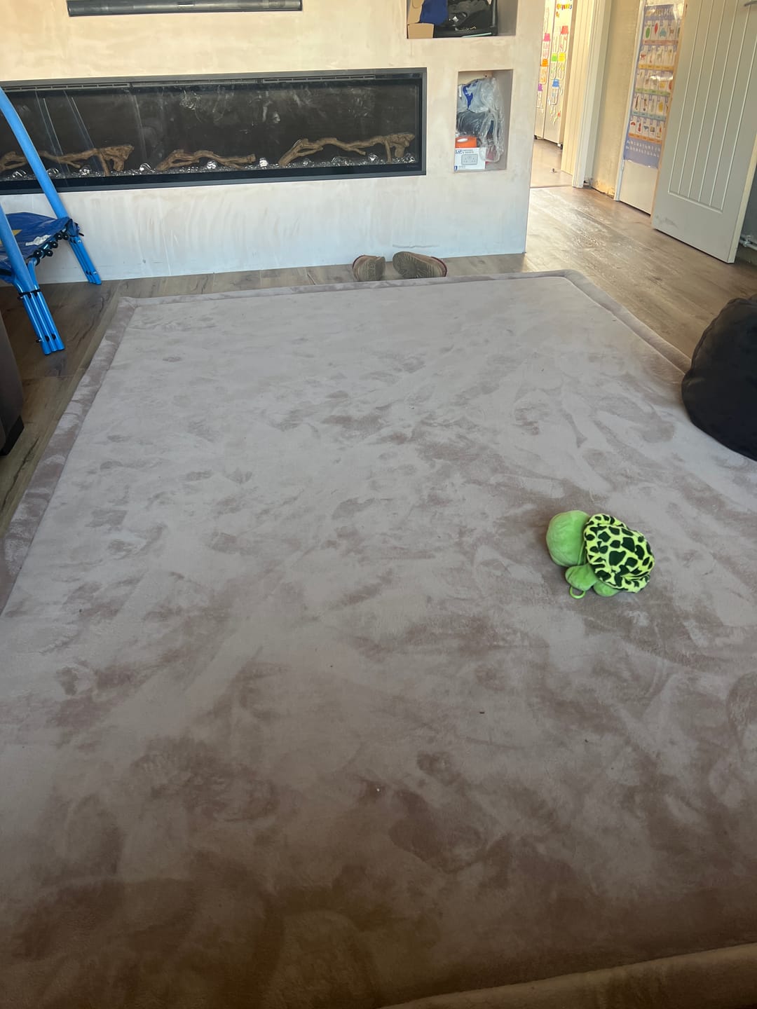 Customer photo review of Coffee Light Brown Baby Play Mat
