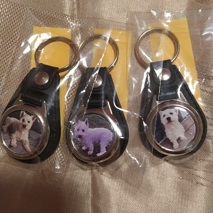 Customer photo review of Schlüsselanhänger-Bundle Leder 3x dein Foto für nur 19,90 €