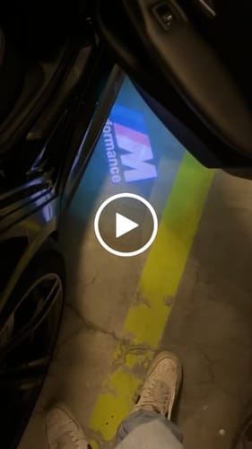 Customer video review of BMW F SERIES DOOR LIGHTS