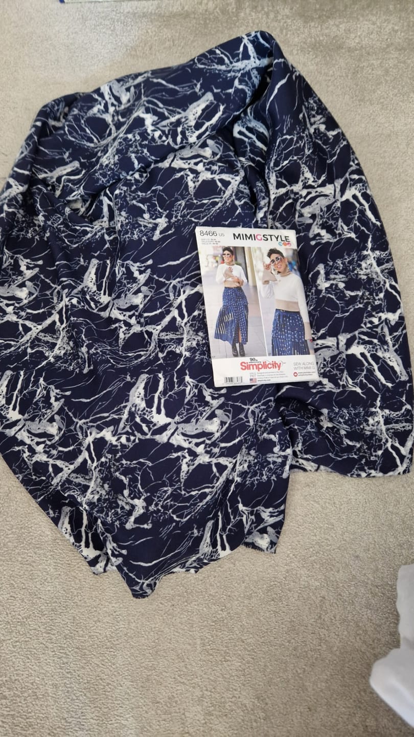 Customer photo review of Abstract Print Polyester Fabric