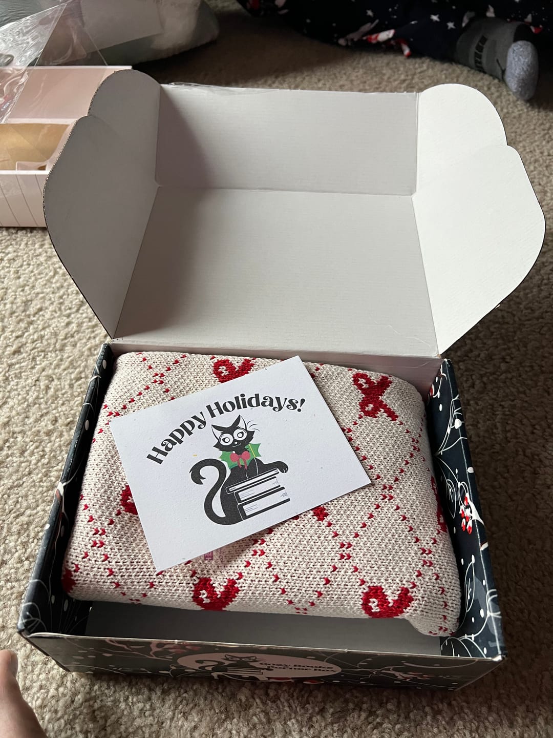 Customer photo review of PRE-ORDER Holiday Book Box Featuring Mystery/Thriller Books