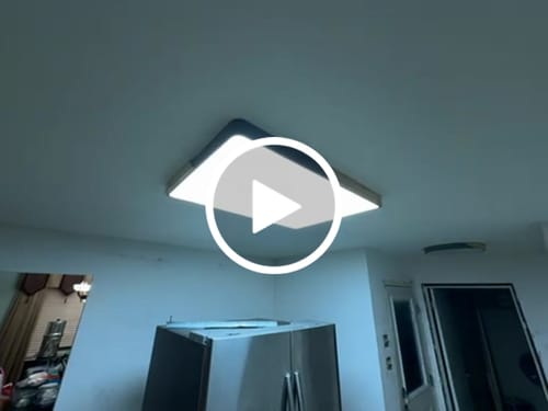 Customer video review of Rectangle LED Flush Mount Light