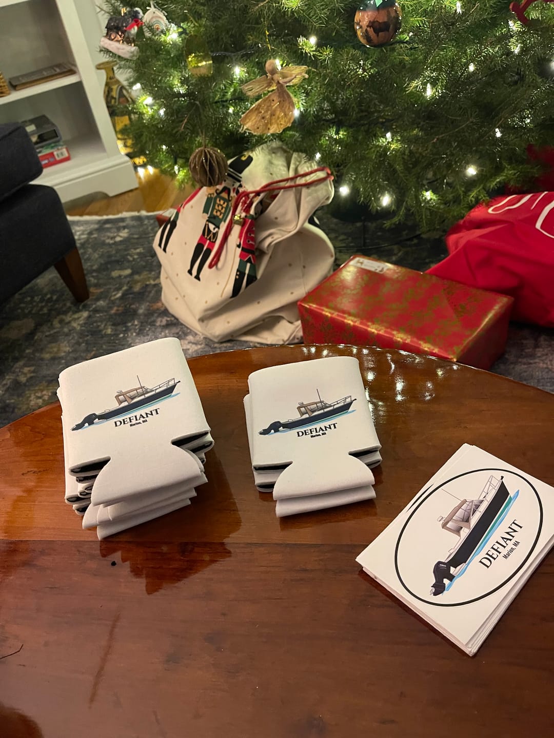 Customer photo review of Custom Oval Boat Stickers