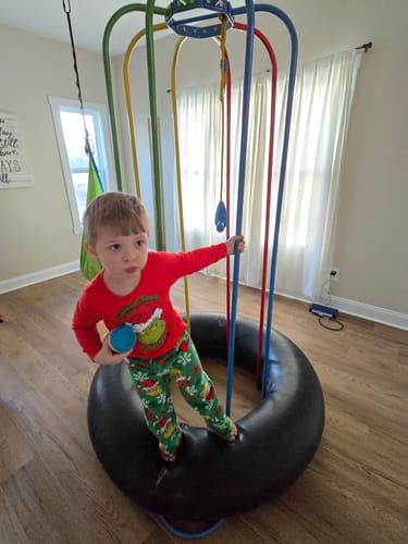 Customer photo review of Jungle Jumparoo w/ Rope Swing