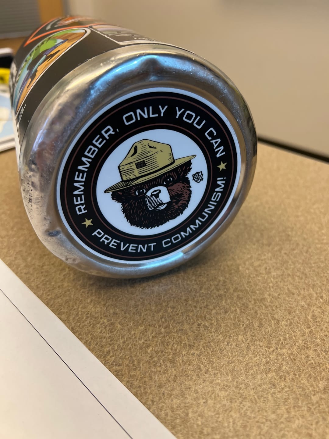 Customer photo review of Only You Can Prevent Communism Decal